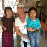 Nancy with Chukmuk indigenous kids