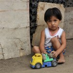 Nic girl playing with truck