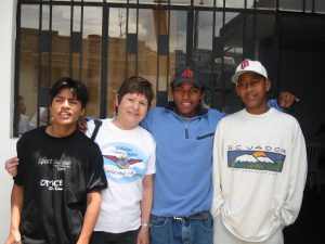 Corlene and Ecuadorian Street kids