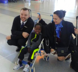 Rich drops Wilfried off in JFK with Lori before the trip to Paris